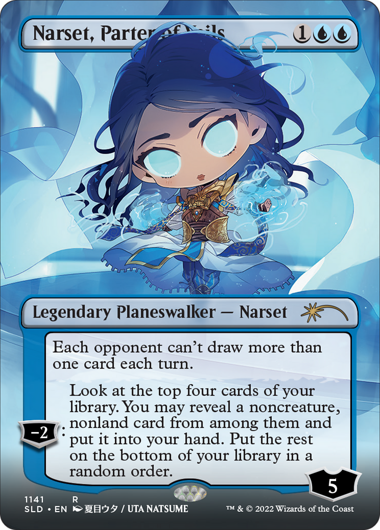 Narset, Parter of Veils (SLD-1141) [Secret Lair Drop] (Borderless) Foil