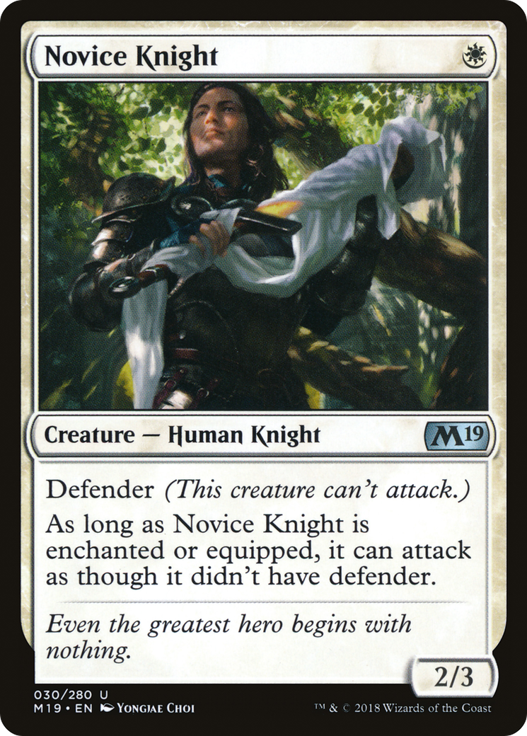 Novice Knight (M19-030) [Core Set 2019]