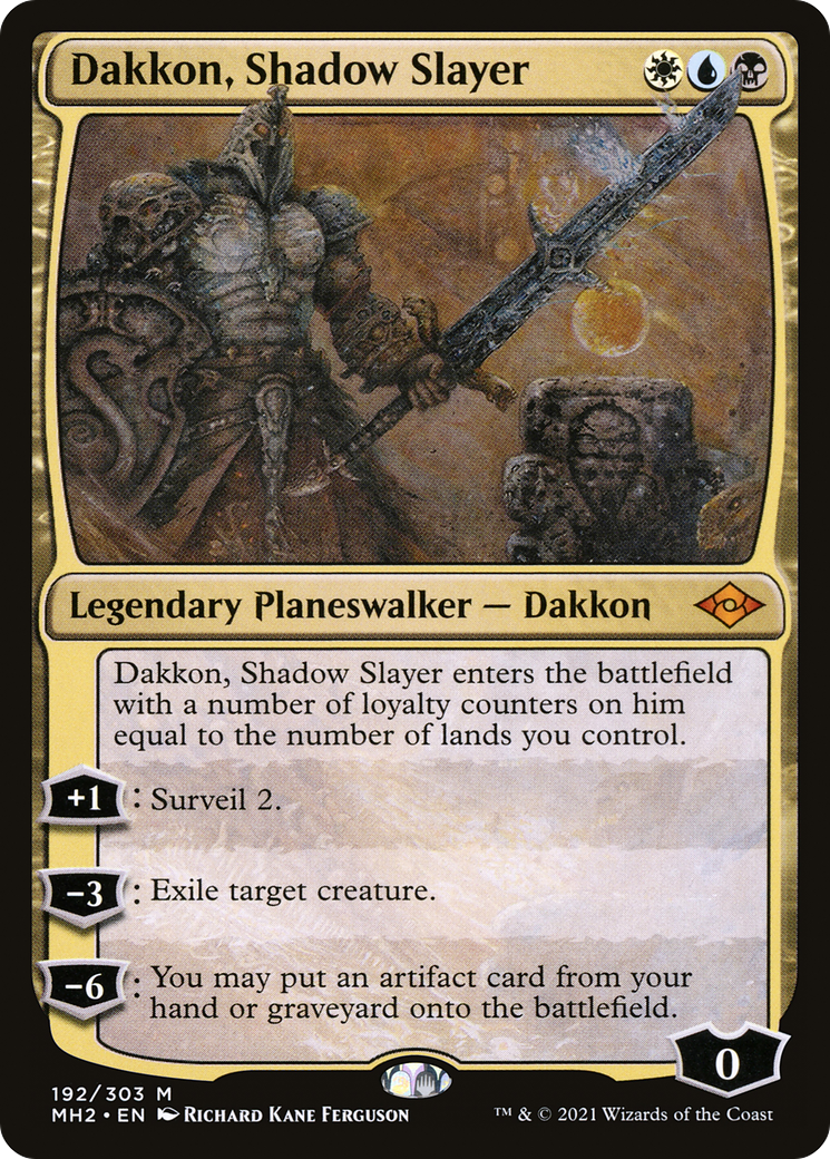 Dakkon, Shadow Slayer (MH2-192) [Modern Horizons 2] Foil