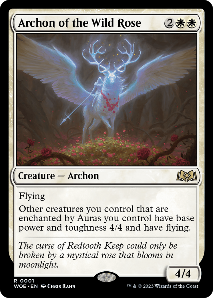 Archon of the Wild Rose (WOE-001) [Wilds of Eldraine] Foil
