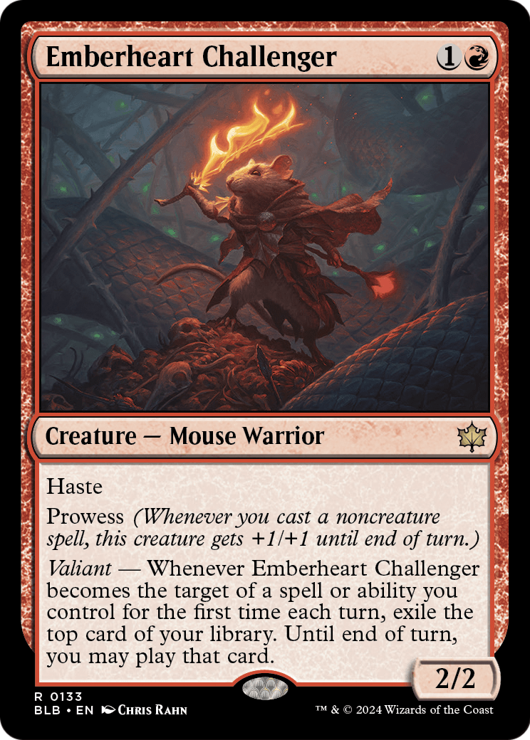 Emberheart Challenger (BLB-133) [Bloomburrow] Foil