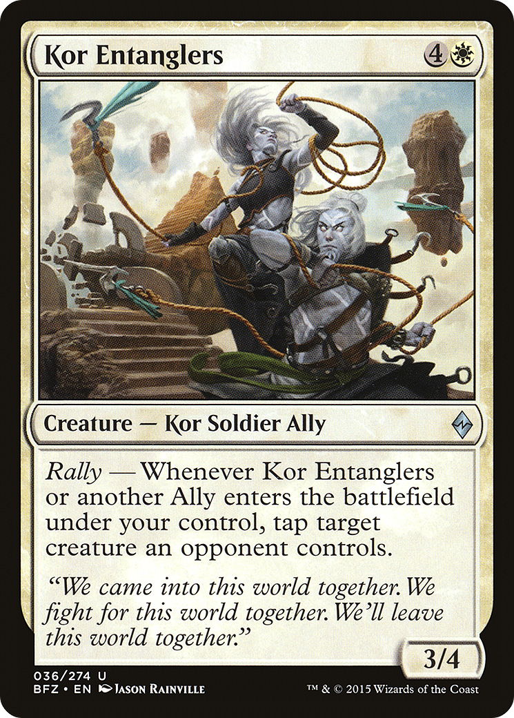 Kor Entanglers (BFZ-036) [Battle for Zendikar]
