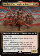 Alesha, Who Laughs at Fate (FDN-476) [Foundations]: (Extended Art) Foil