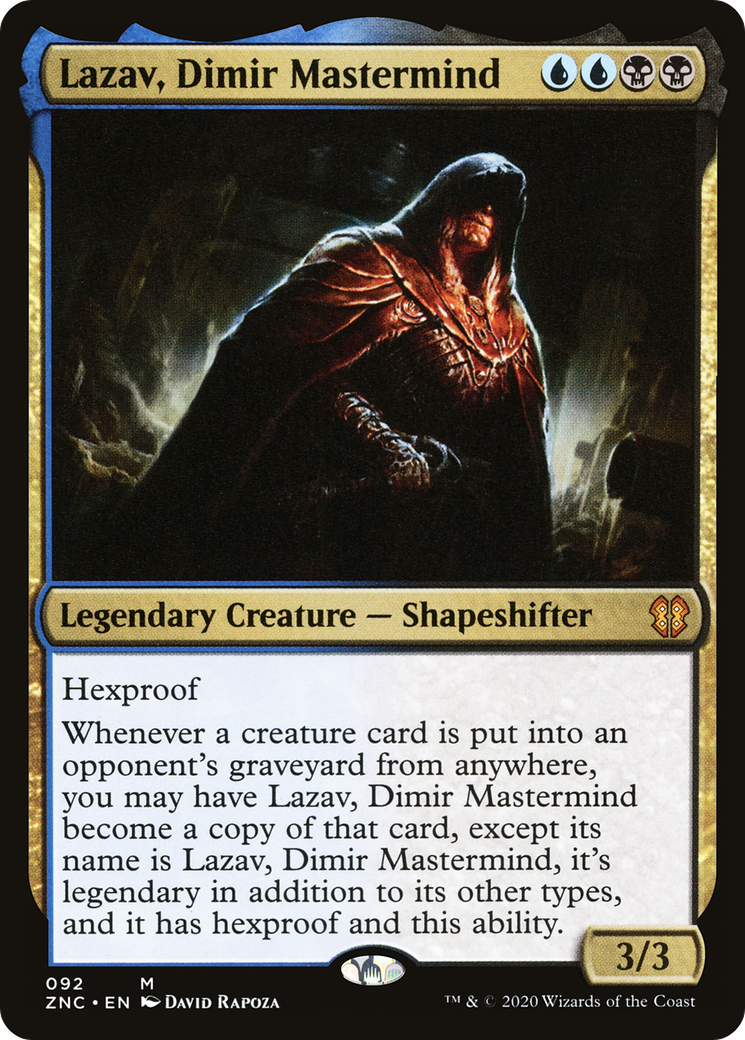 Lazav, Dimir Mastermind (ZNC-092) [Zendikar Rising Commander]
