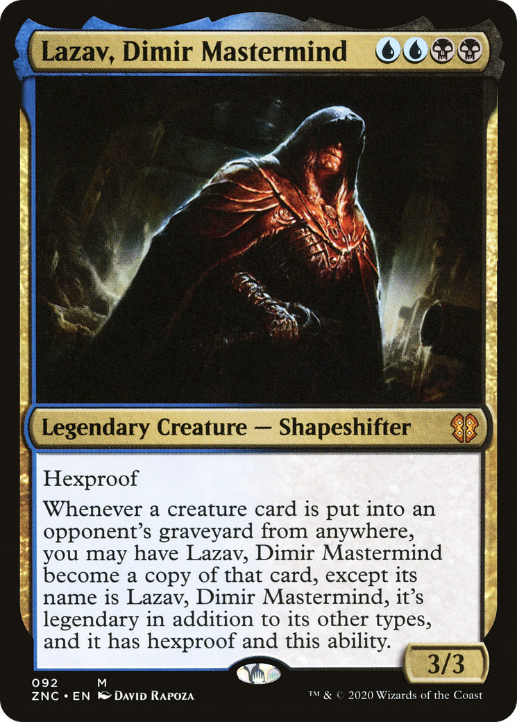 Lazav, Dimir Mastermind (ZNC-092) [Zendikar Rising Commander]