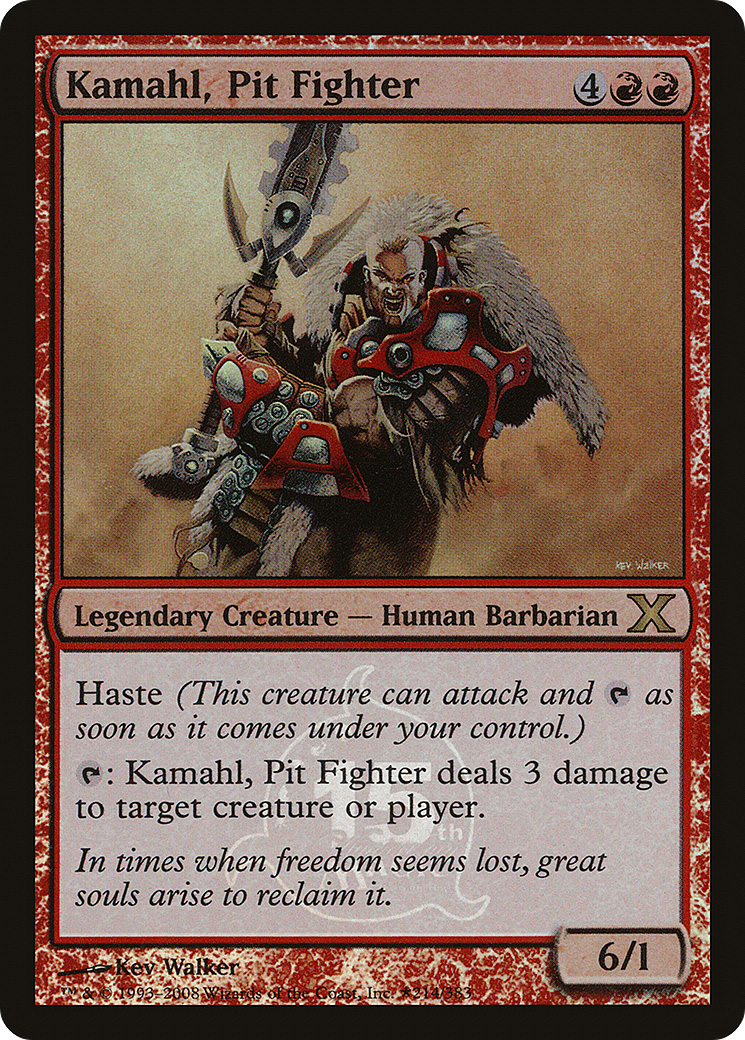 Kamahl, Pit Fighter (15th Anniversary) (UMP-002) [15th Anniversary Cards] Foil