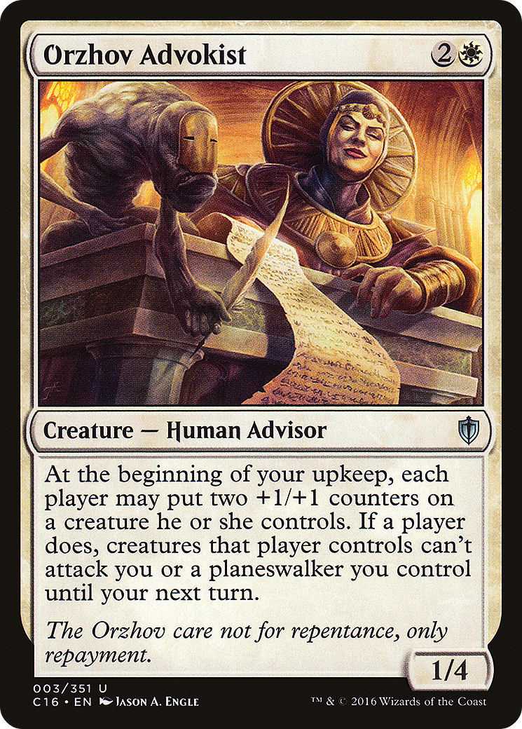 Orzhov Advokist (C16-003) [Commander 2016]