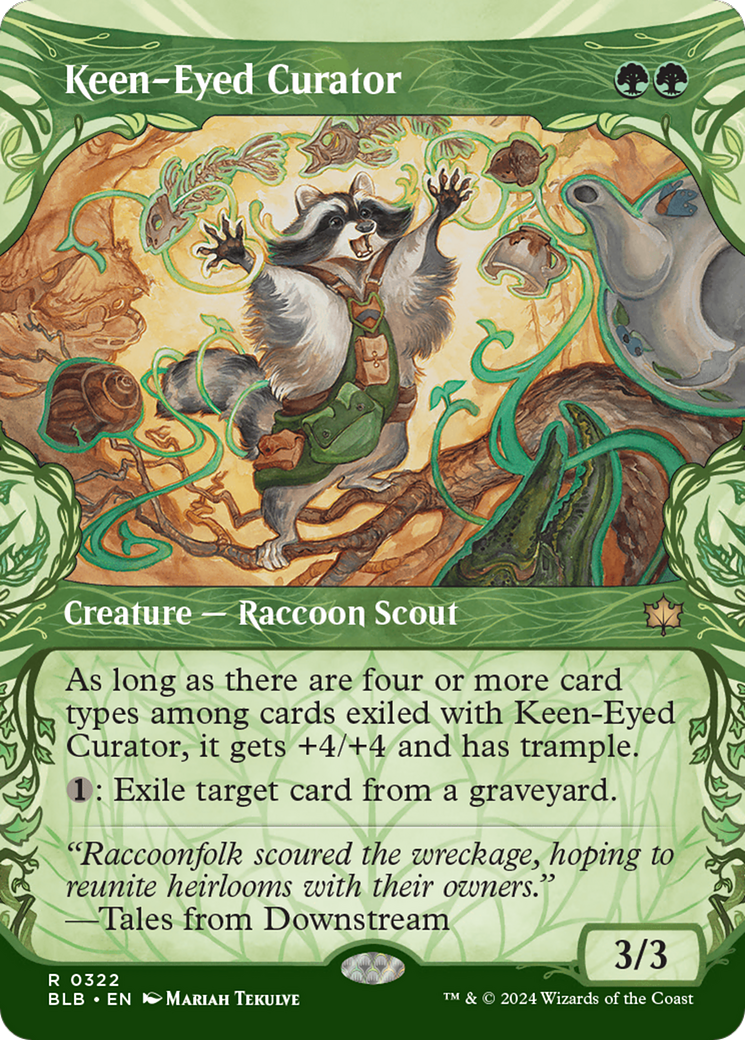 Keen-Eyed Curator (BLB-322) [Bloomburrow]: (Showcase) (Borderless)