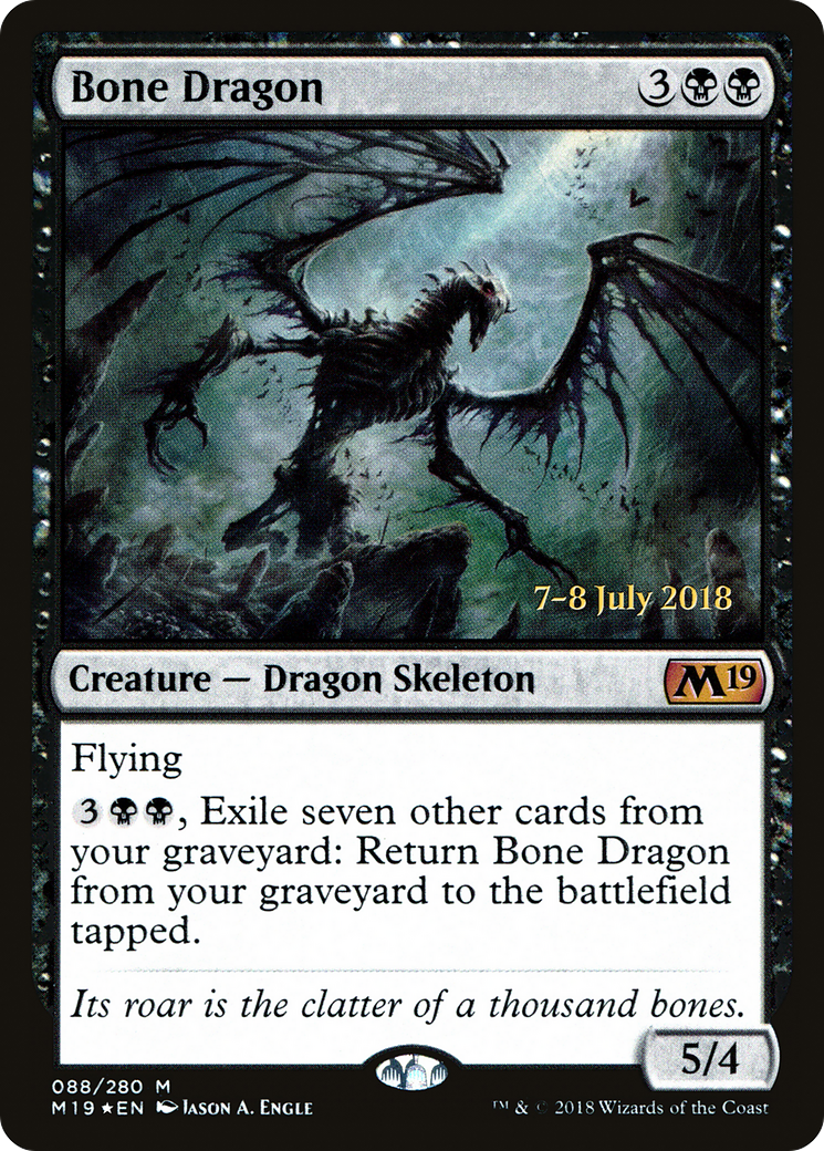 Bone Dragon (PRE-88S) [Core Set 2019 Promos] Foil