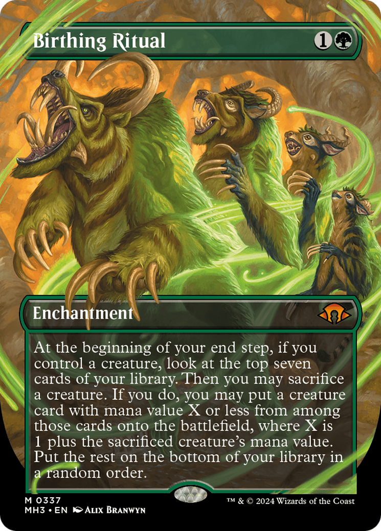 Birthing Ritual (MH3-337) [Modern Horizons 3] (Borderless) Foil