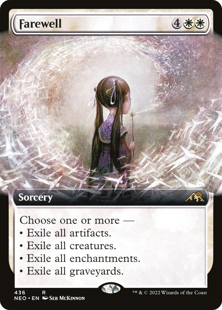 Farewell (NEO-436) [Kamigawa: Neon Dynasty]: (Extended Art) Foil