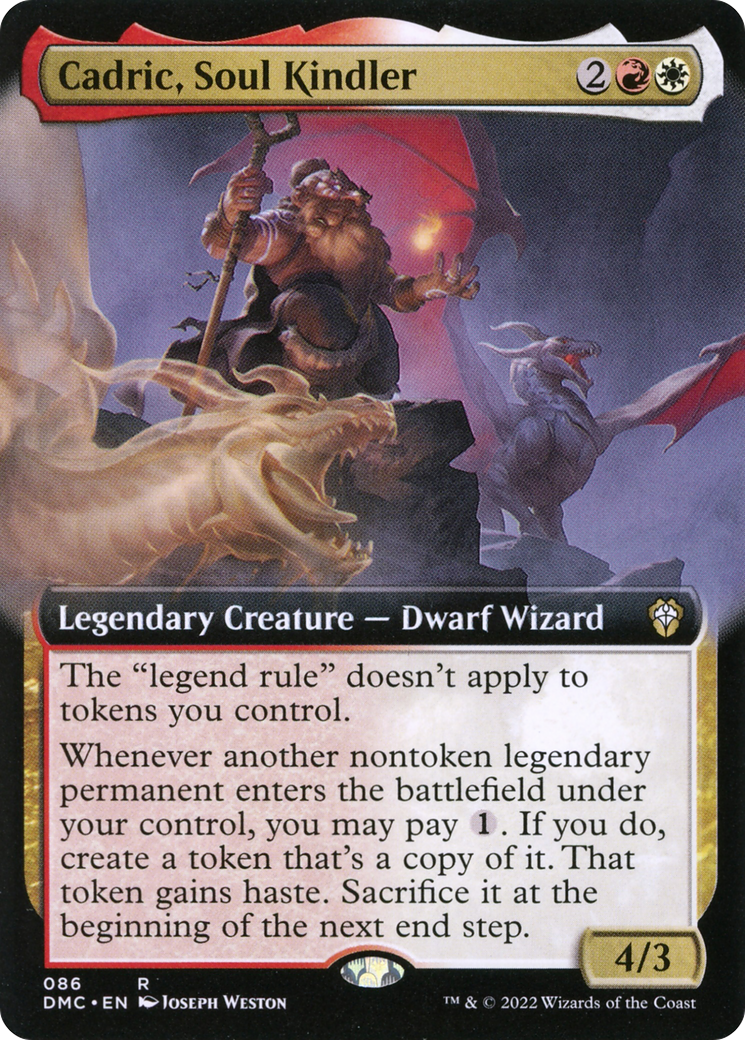 Cadric, Soul Kindler (Extended Art) (DMC-086) [Dominaria United Commander]