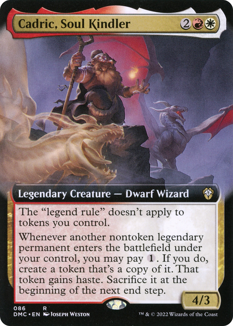 Cadric, Soul Kindler (DMC-086) [Dominaria United Commander]: (Extended Art)
