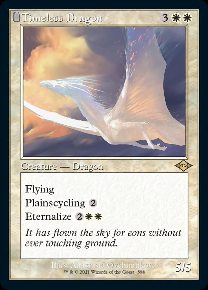 Timeless Dragon (MH2-388) [Modern Horizons 2]: (tombstone) Foil