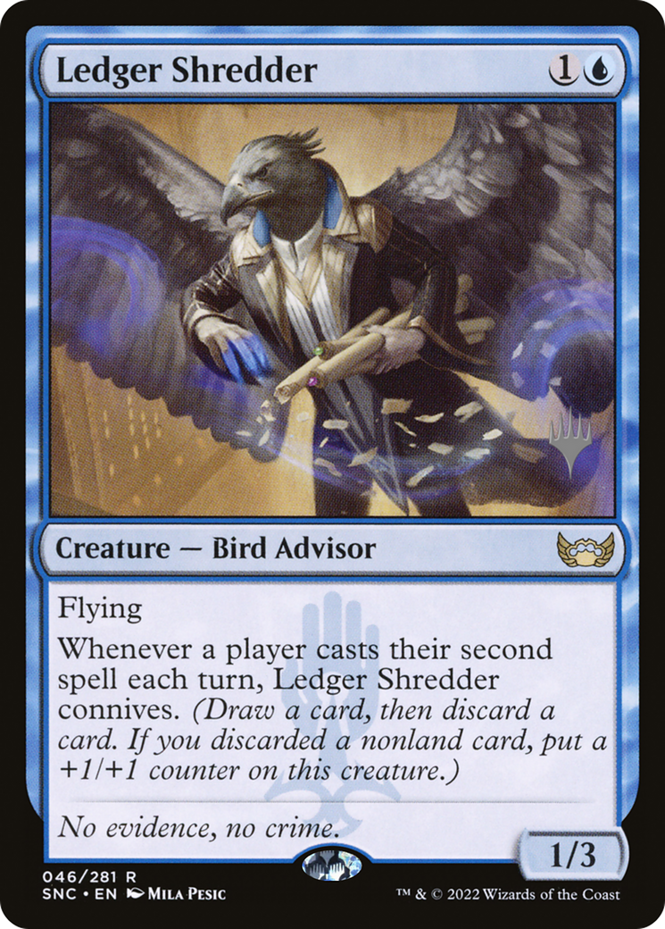Ledger Shredder (PPSNC-046) [Promo Pack: Streets of New Capenna Promos]