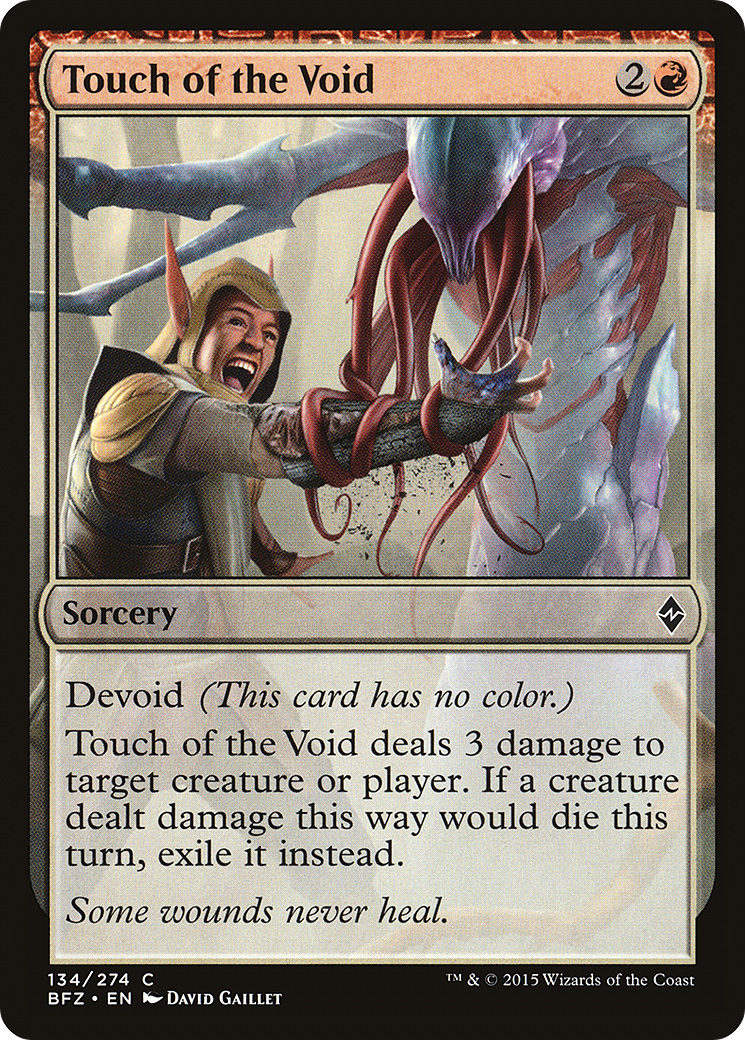 Touch of the Void (BFZ-134) [Battle for Zendikar]: (devoid)