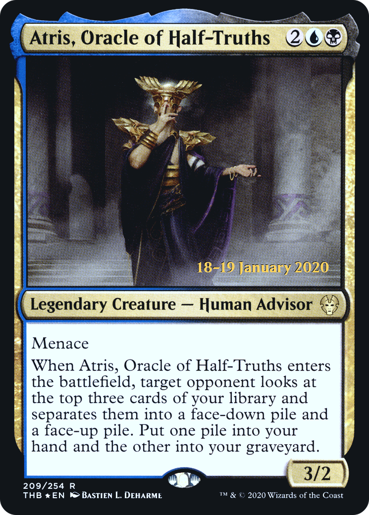 Atris, Oracle of Half-Truths (PRE-209S) [Theros Beyond Death Promos] Foil