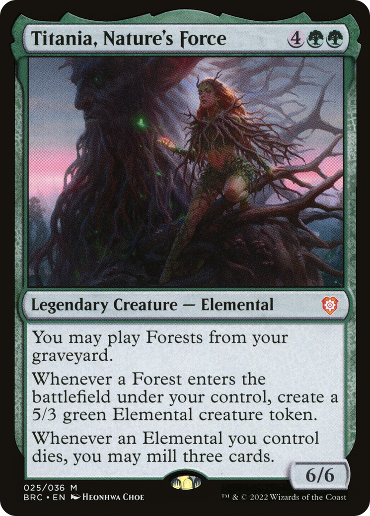 Titania, Nature's Force (BRC-025) [The Brothers' War Commander] Foil