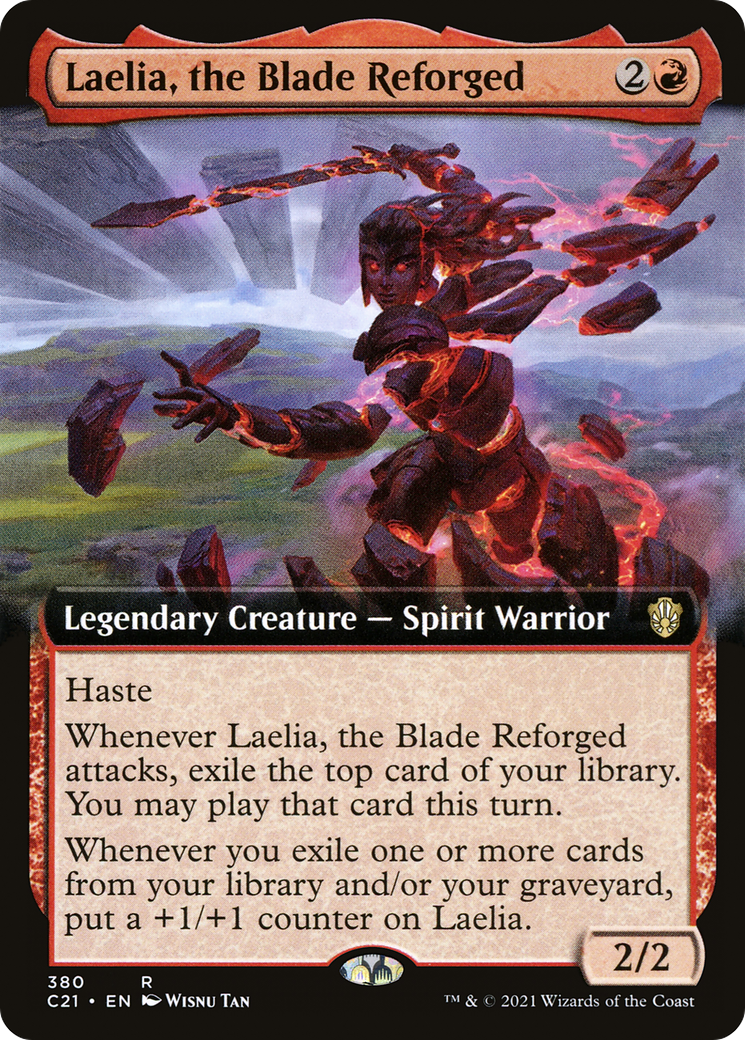 Laelia, the Blade Reforged (Extended Art) (C21-380) [Commander 2021]