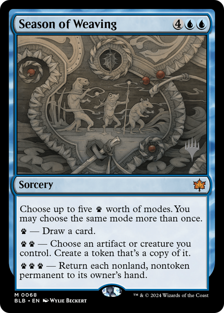 Season of Weaving (PPBLB-68P) [Bloomburrow Promos] Foil