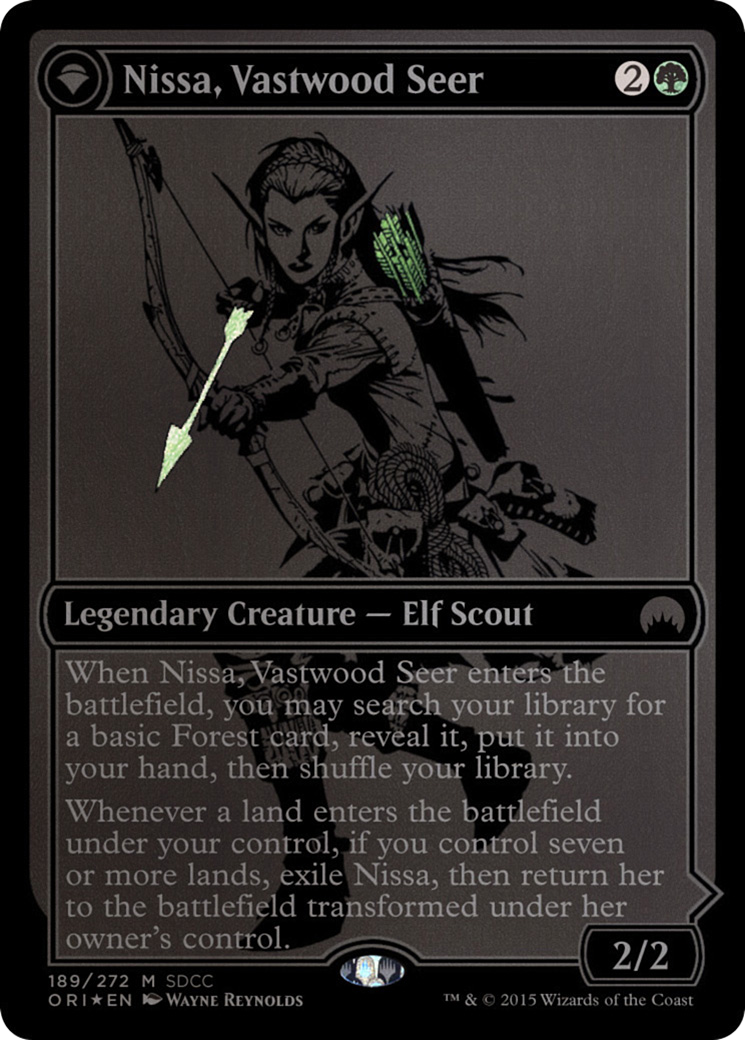 Nissa, Vastwood Seer (SDCC 2015 Exclusive) (MEDIA-189) [San Diego Comic-Con 2015] Foil