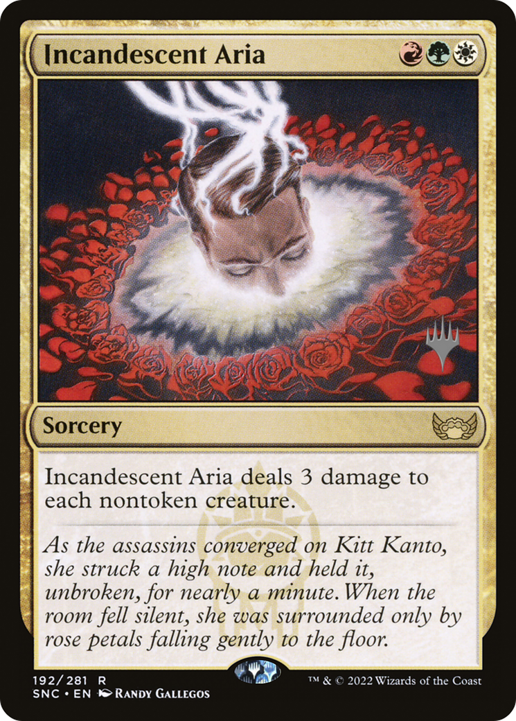 Incandescent Aria (PPSNC-192P) [Streets of New Capenna Promos] Foil