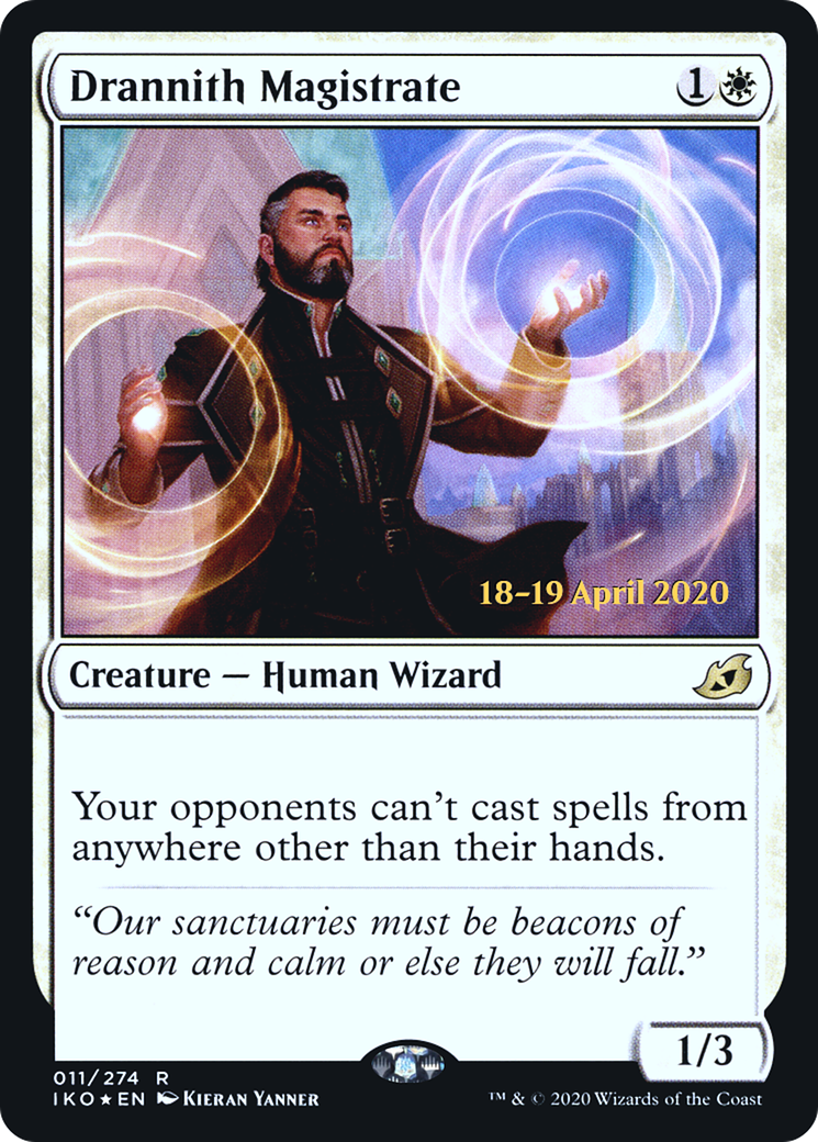 Drannith Magistrate (PRE-11S) [Ikoria: Lair of Behemoths Promos] Foil