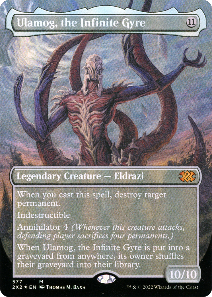 Ulamog, the Infinite Gyre (Textured Foil) (2X2-577) (Borderless) [Double Masters 2022] Foil