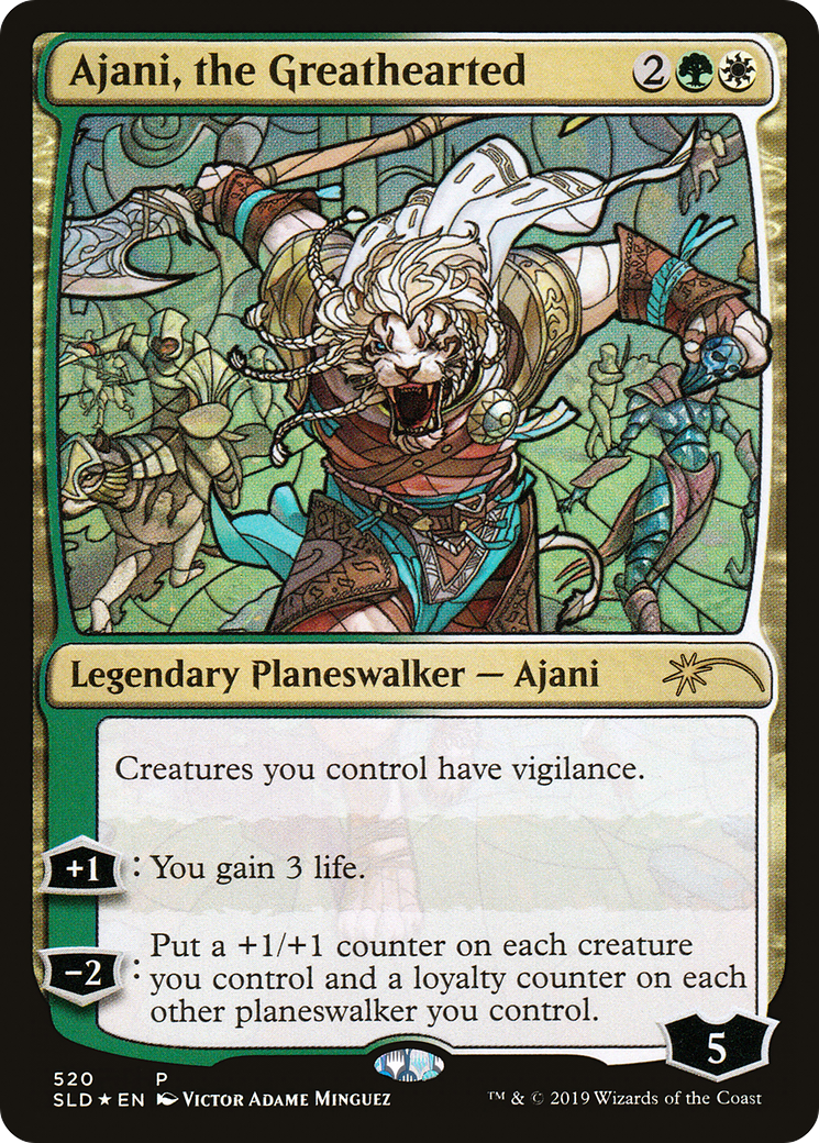 Ajani, the Greathearted (SLD-520) [Secret Lair Drop] Foil