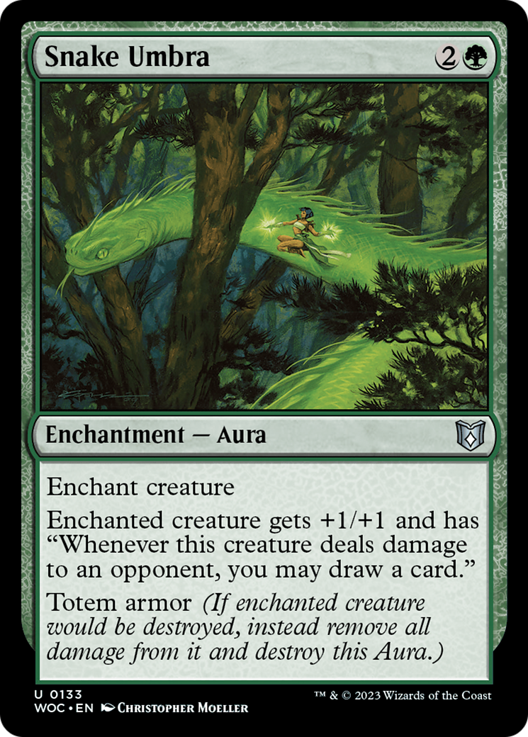 Snake Umbra (WOC-133) [Wilds of Eldraine Commander]