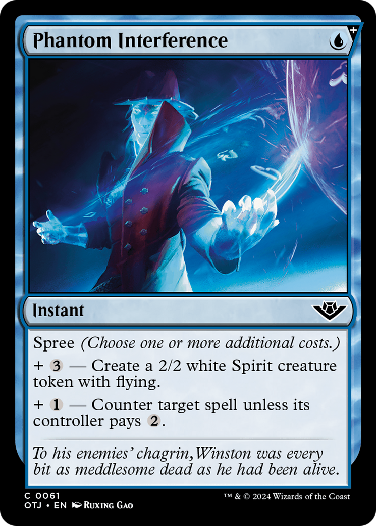 Phantom Interference (OTJ-061) [Outlaws of Thunder Junction]: (spree) Foil