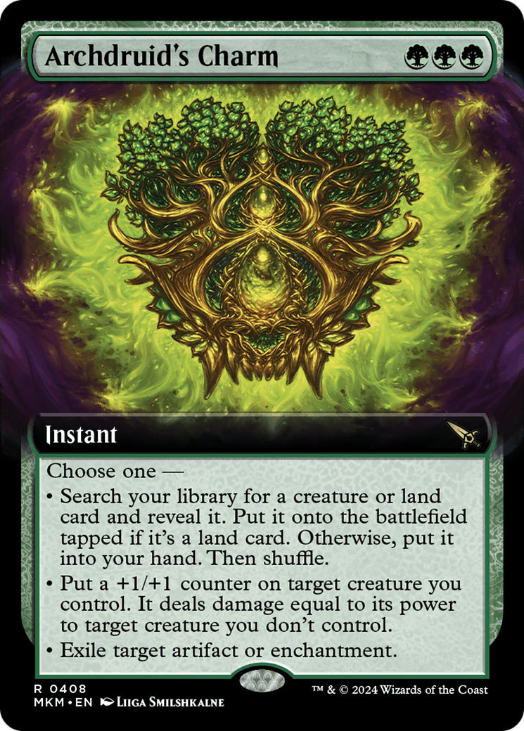 Archdruid's Charm (MKM-408) [Murders at Karlov Manor]: (Extended Art)