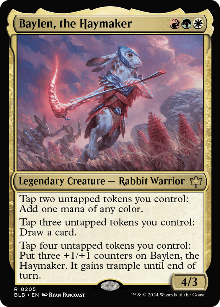 Baylen, the Haymaker (BLB-205) [Bloomburrow] Foil