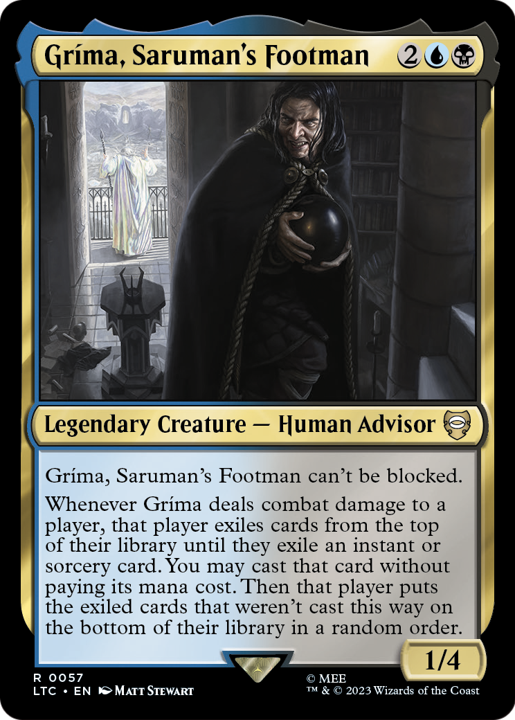 Grima, Saruman's Footman (LTC-057) [Tales of Middle-earth Commander]