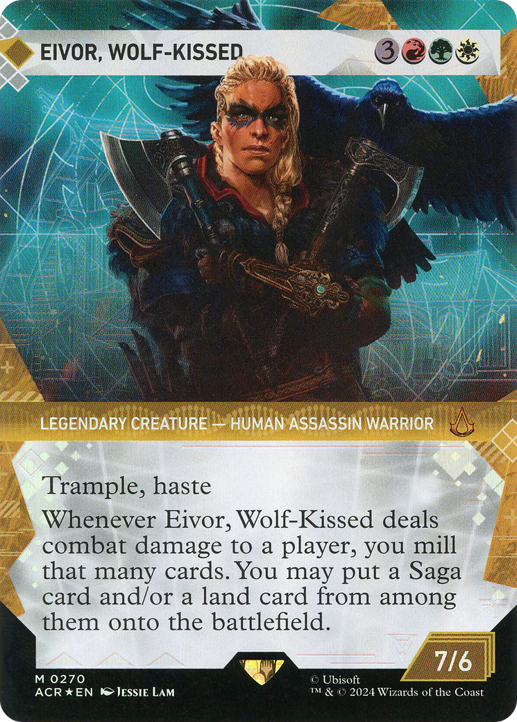 Eivor, Wolf-Kissed (ACR-270) [Assassin's Creed]: (Showcase) (Borderless) Foil