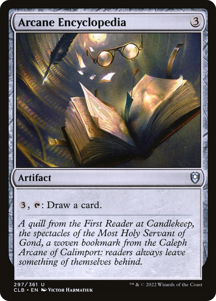 Arcane Encyclopedia (CLB-297) [Commander Legends: Battle for Baldur's Gate]