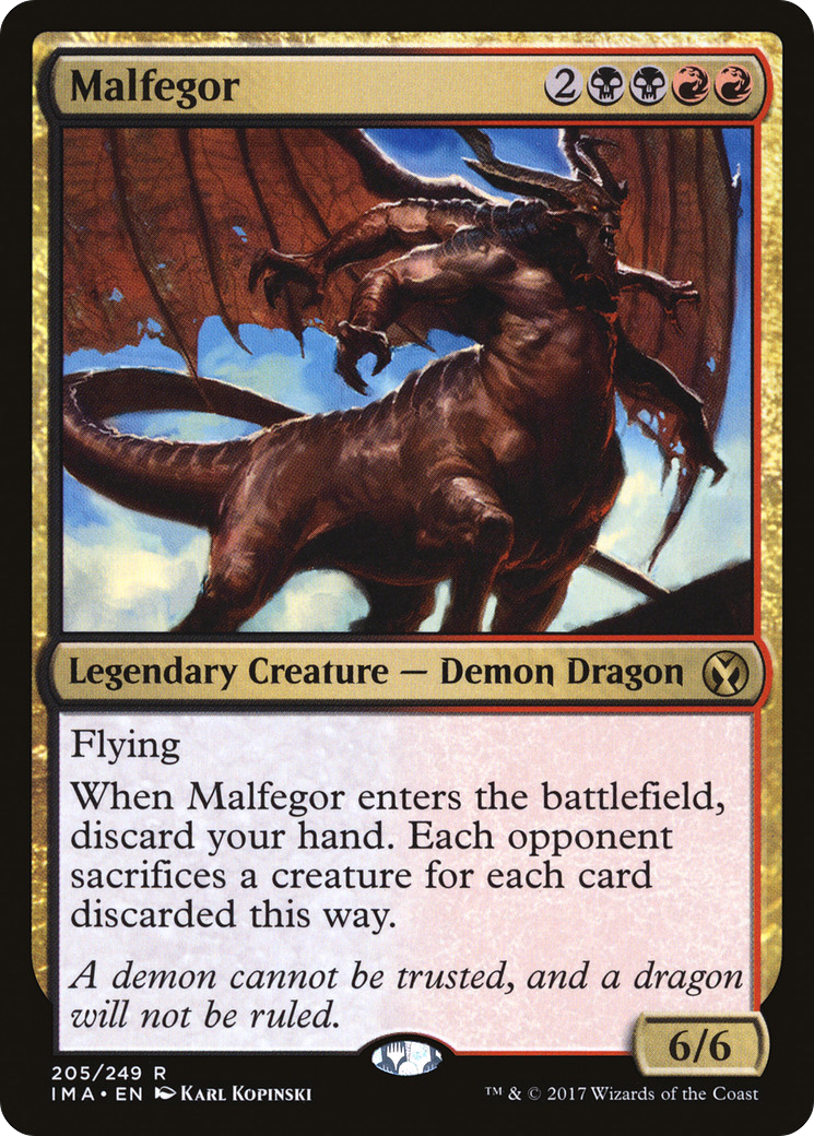 Malfegor (IMA-205) [Iconic Masters] Foil