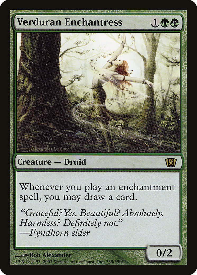 Verduran Enchantress (8ED-285★) [8th Edition] Foil