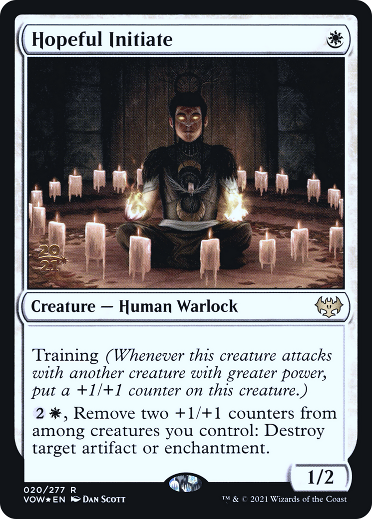 Hopeful Initiate (PRE-20S) [Innistrad: Crimson Vow Promos] Foil