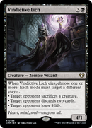 Vindictive Lich (CMM-196) [Commander Masters] Foil