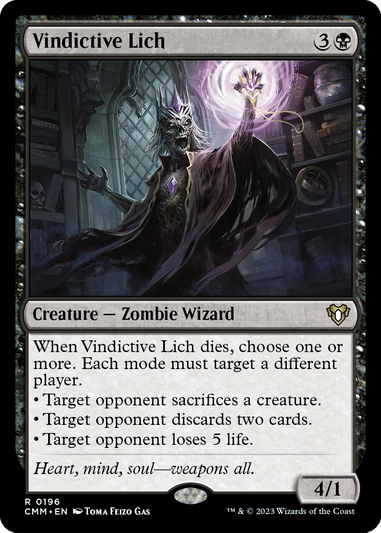 Vindictive Lich (CMM-196) [Commander Masters]