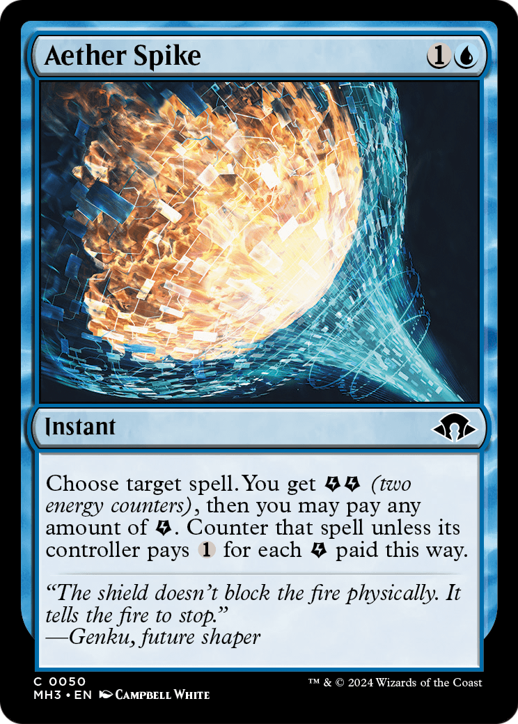 Aether Spike (MH3-050) [Modern Horizons 3] Foil