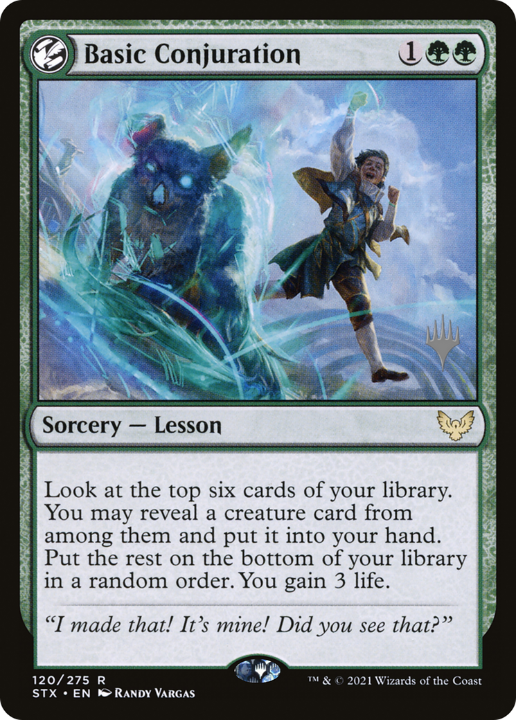 Basic Conjuration (PPSTX-120P) [Promo Pack: Strixhaven: School of Mages Promos]