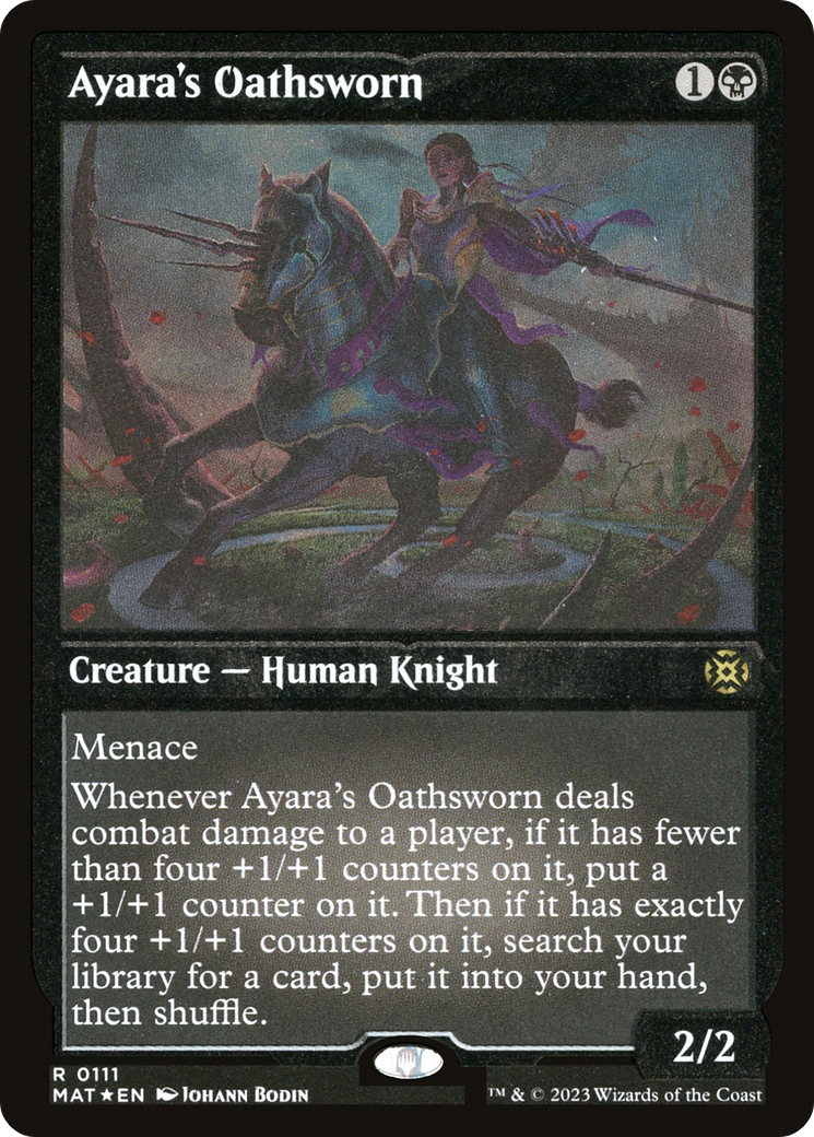 Ayara's Oathsworn (MAT-111) [March of the Machine: The Aftermath] Etched Foil