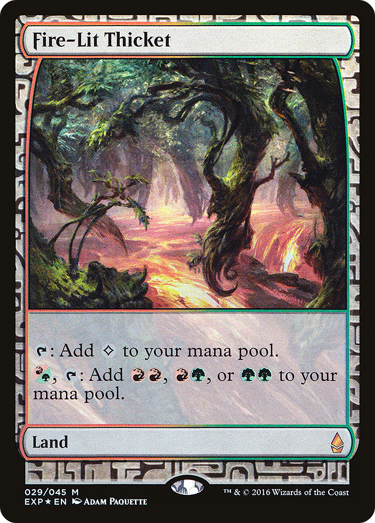 Fire-Lit Thicket (EXP-029) [Zendikar Expeditions] Foil