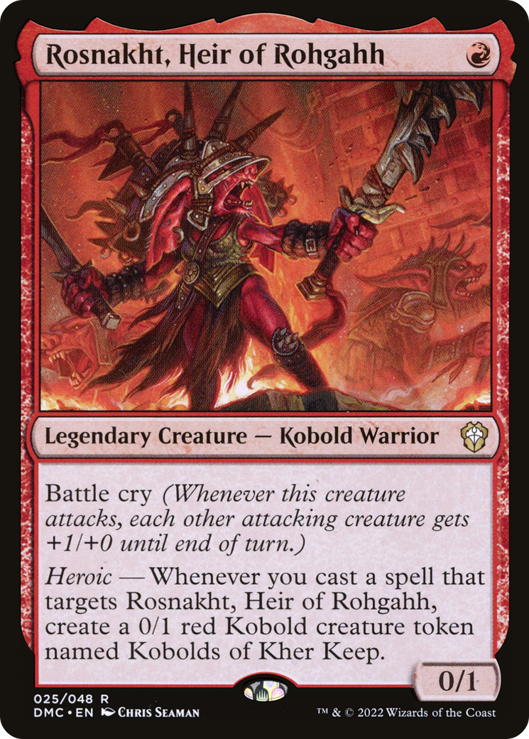 Rosnakht, Heir of Rohgahh (DMC-025) [Dominaria United Commander]