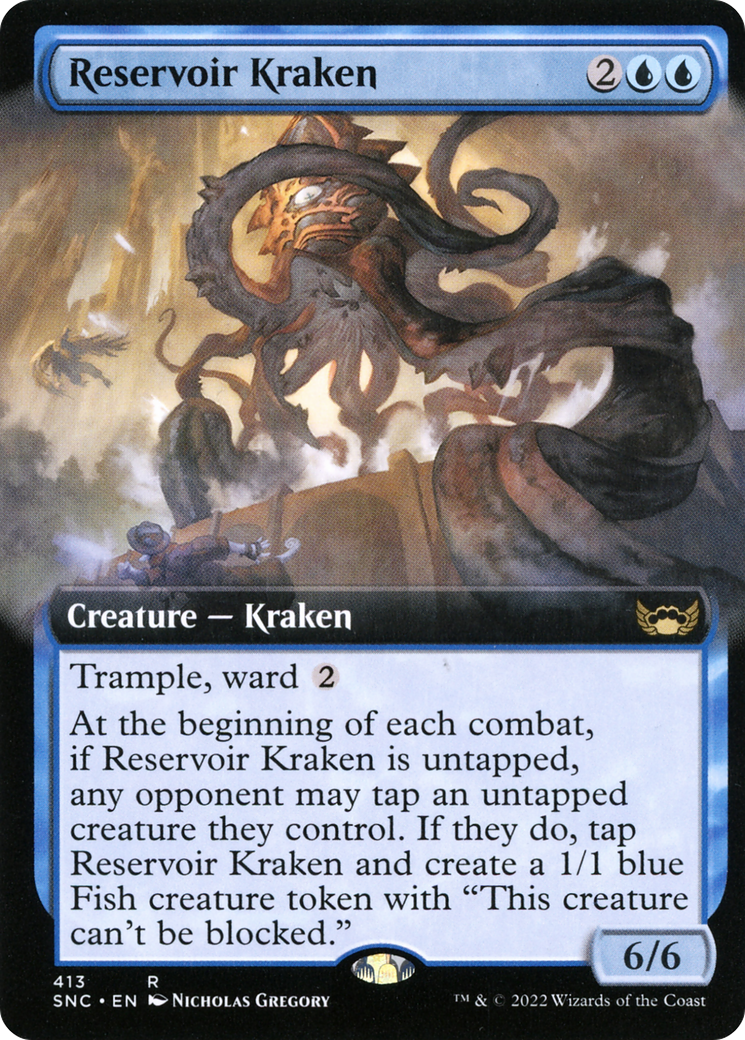 Reservoir Kraken (Extended Art) (SNC-413) [Streets of New Capenna]