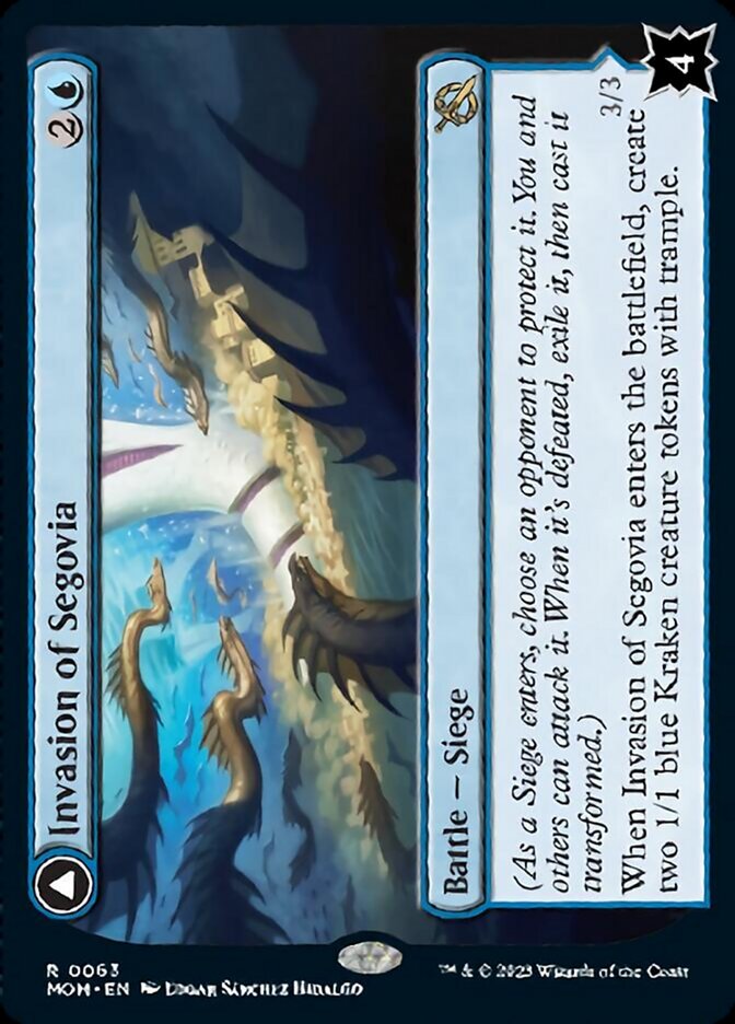 Invasion of Segovia // Caetus, Sea Tyrant of Segovia (MOM-063) [March of the Machine]