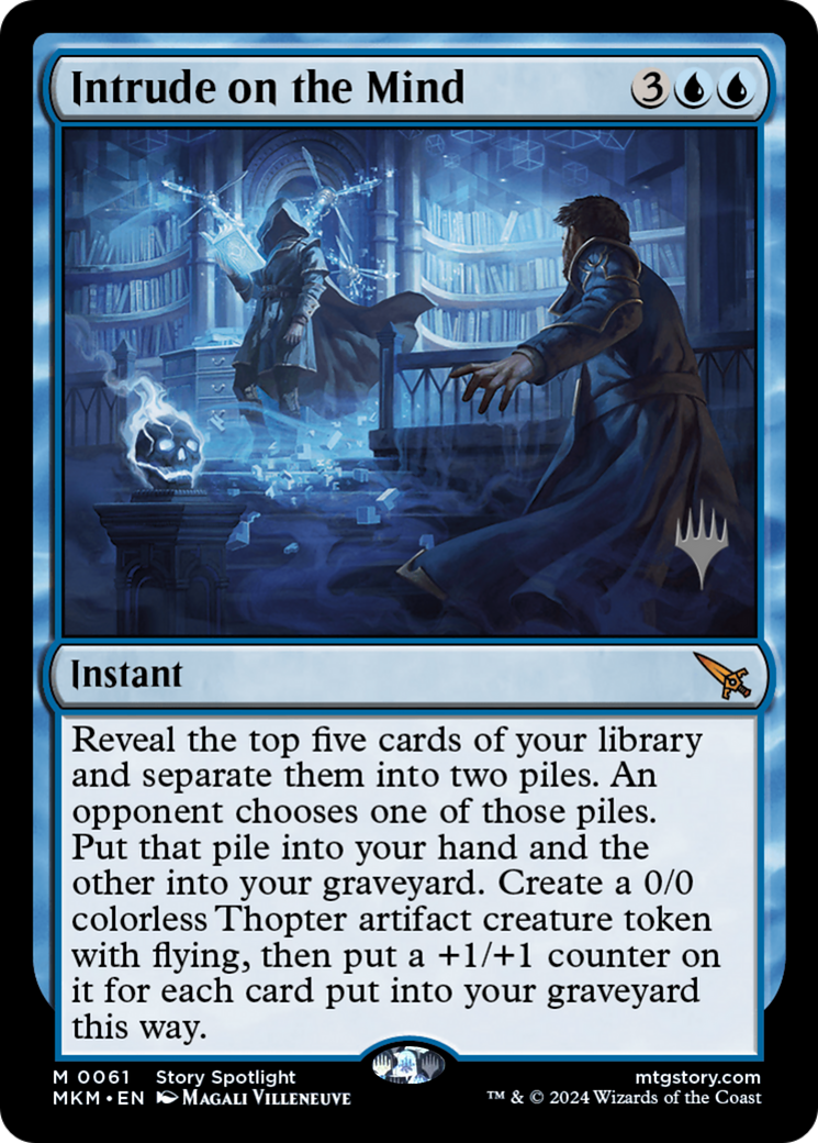 Intrude on the Mind (PPMKM-61P) [Murders at Karlov Manor Promos]