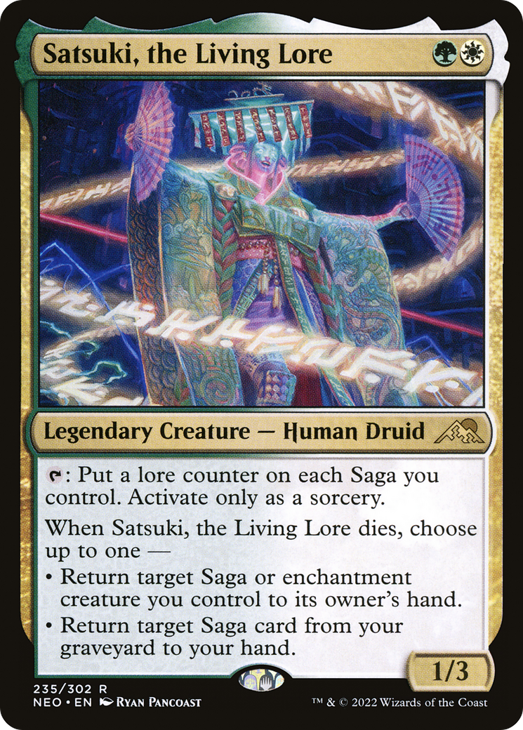 Satsuki, the Living Lore (NEO-235) [Kamigawa: Neon Dynasty] Foil